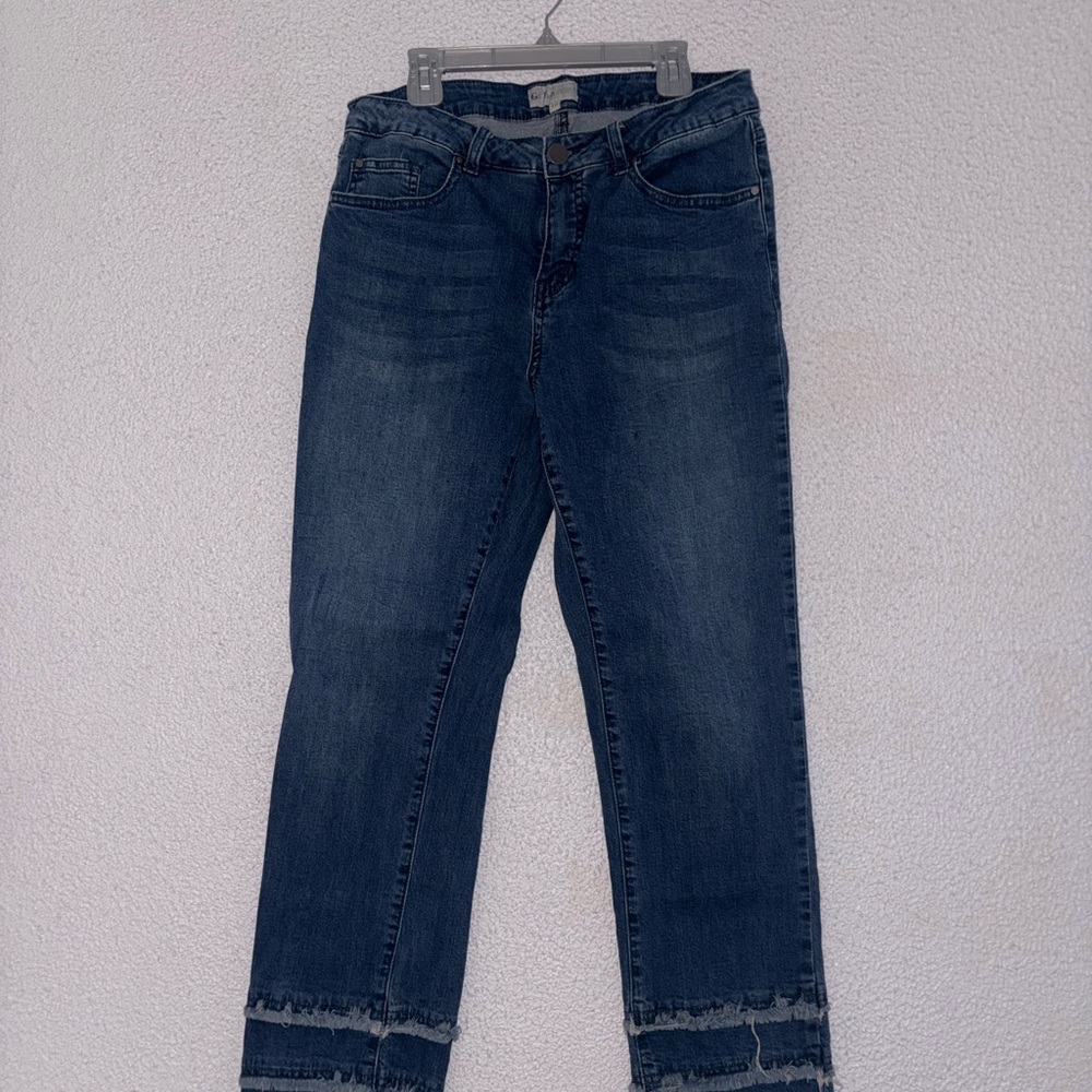 Women's Blue Cropped Jeans